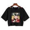 zhedu Spy X Family T-Shirt Manga Japonais Anime Anya Forger Harajuku T-Shirt Punk Col en V Sexy Haut Court T-Shirt S,Color 6