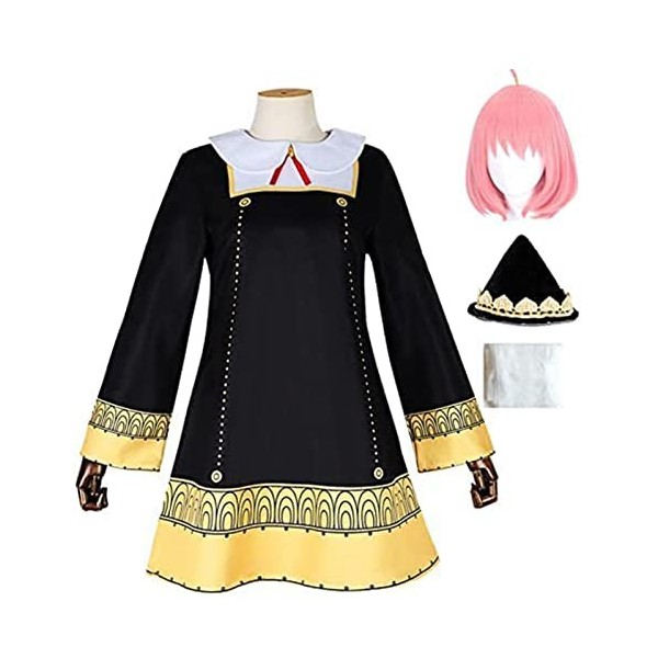 Wukesify Cosplay Anya Forger Enfant, Costume Cosplay Anya Forger, Anime Spy X Familys Cosplay Costume, Anya Forger Uniforme C