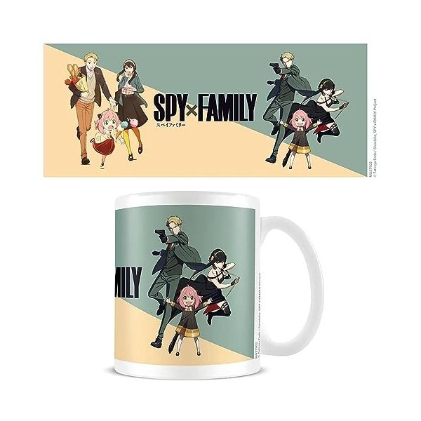 Pyramid International Spy X Family Tasse à café en céramique 325 ml pour homme, femme et enfant – Produit officiel