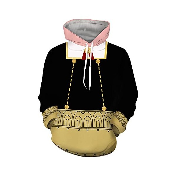 LKY STAR Spy x Family Sweats à Capuche Impression en 3D Sweatshir Langarm pour Garçons Filles Anya Loid Yor Forger Anime Cosp