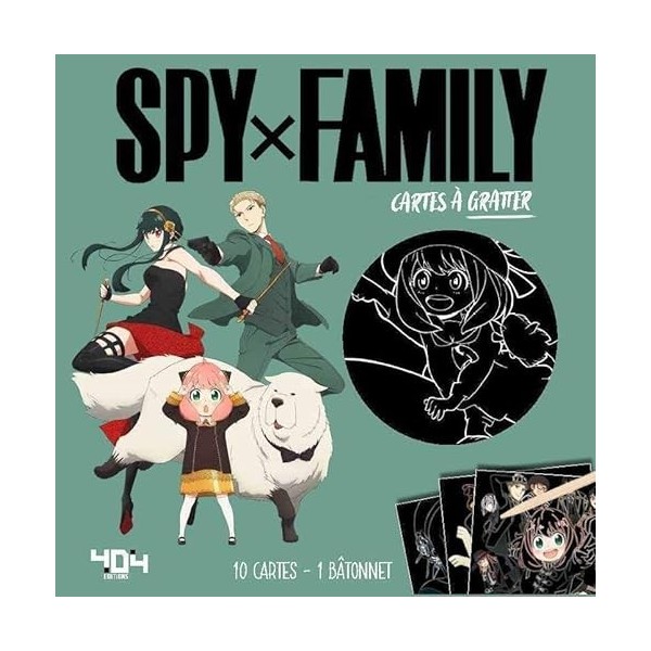 Cartes à gratter Spy x Family - 10 cartes à gratter officielles - Dès 6 ans