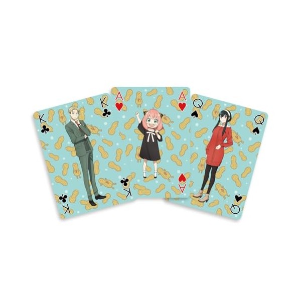 Crunchyroll - Spy x Family - 52 Cartes à Jouer - Jeu de Cartes de Poker Deck Playing Cards - Original et sous Licence