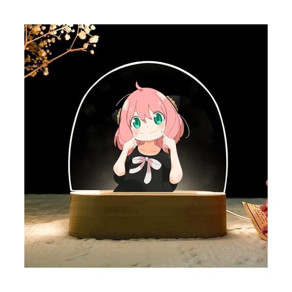 Spy x Family Spyx Family Forger Lampe Merchandising pour enfants et adultes de table de chevet - Anya Forger loid Cadeaux per