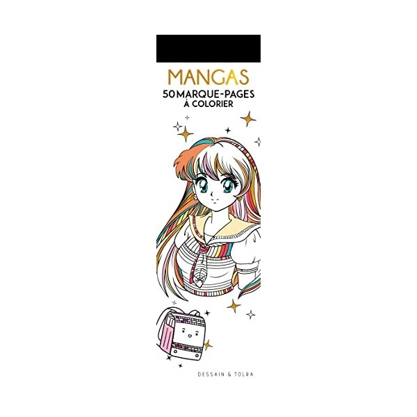 Marque-pages à colorier Mangas