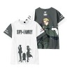 Anime T-Shirt à Manches Courtes Spy x Family Merch Tops Imprimés en 3D Garçon Fille Cosplay Tee