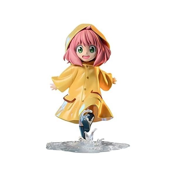 REOZIGN Spy Family Statue de Figure, Anya, yor Position Assise Figurine 15cm / 5,9 Pouces arccoat Anya PVC Figures daction M