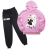 acsewater Enfants Anime Spy x Family Hoodie Pantalon Survêtements Anya Forger Sweat À Manches Longues Taille Élastique Pantal