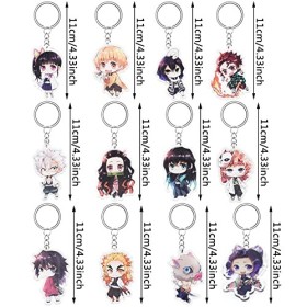 Nesloonp Porte-clés Cartoon Porte-clés Porte-clés Ornement Cadeau Ornement Anime Motif Anime Personnage Double Face Porte-clé