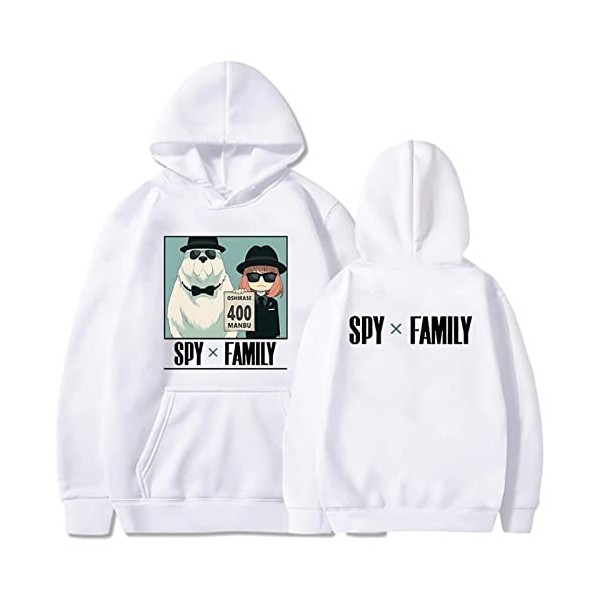 zhedu Spy X Family Sweats à Capuche Garçons Filles Anime Pulls Anya Forger Mode Sweat Unisexe Mignon Mode Veste XXS,Color 01