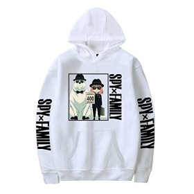 LKY STAR Anime Spy x Family Merch Unisexe Sweatshirt Anya Forger Cosplay Sweats à Capuche pour Hommes Femmes Hoody