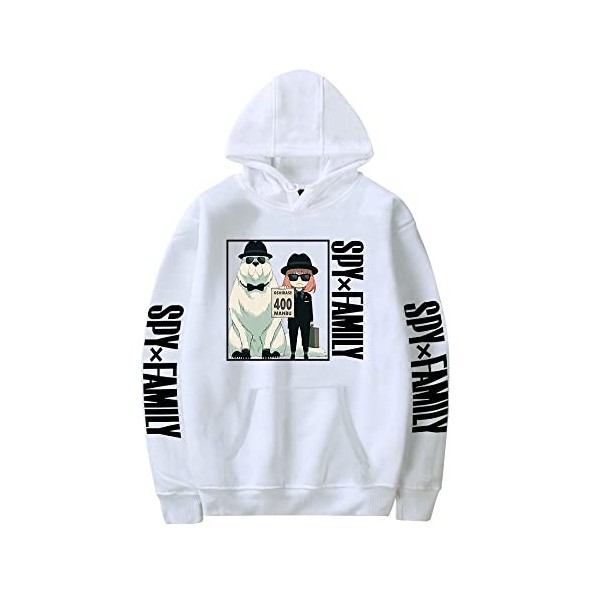 LKY STAR Anime Spy x Family Merch Unisexe Sweatshirt Anya Forger Cosplay Sweats à Capuche pour Hommes Femmes Hoody