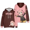 LKY STAR Spy x Family Sweats à Capuche Impression en 3D Sweatshir Langarm pour Garçons Filles Anya Loid Yor Forger Anime Cosp