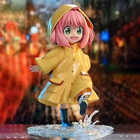 Zhongkaihua Anya Forger Figurine Yor Forger Yellow Raincoat Anime Figurine PVC Statue Modèle Jouet Collection Ornements Maiso