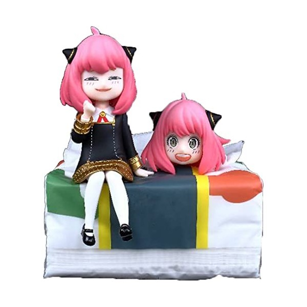 OOTDAY Anya Forger Figure, Spy X Family Figurine Daction: Anya Forger Posture Debout Modèle Figurine Danime Anya Forger Nendo