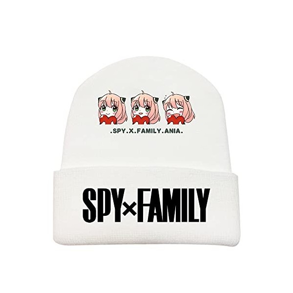 Anime Spy x Family Merch Unisex Winter Bonnets Casual Casquettes pour Hommes Femmes Imprimé Solide Chapeaux