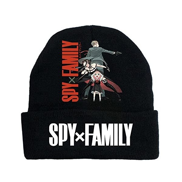 Anime Spy x Family Merch Unisex Winter Bonnets Casual Casquettes pour Hommes Femmes Imprimé Solide Chapeaux