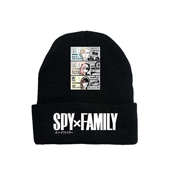 Anime Spy x Family Merch Unisex Winter Bonnets Casual Casquettes pour Hommes Femmes Imprimé Solide Chapeaux