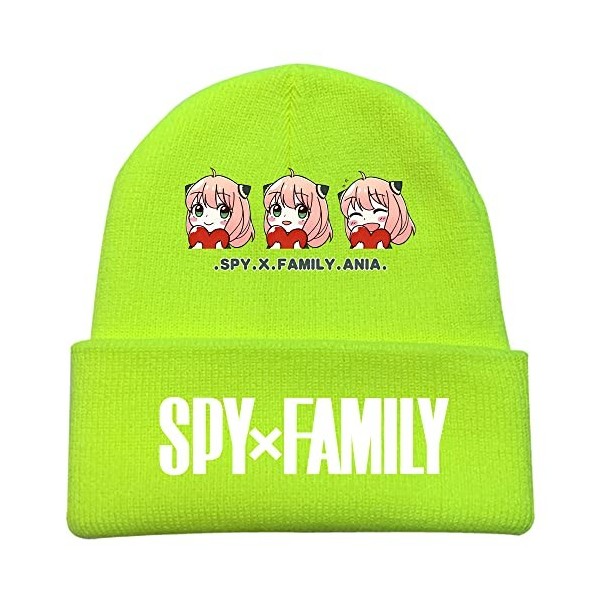 Anime Spy x Family Merch Unisex Winter Bonnets Casual Casquettes pour Hommes Femmes Imprimé Solide Chapeaux