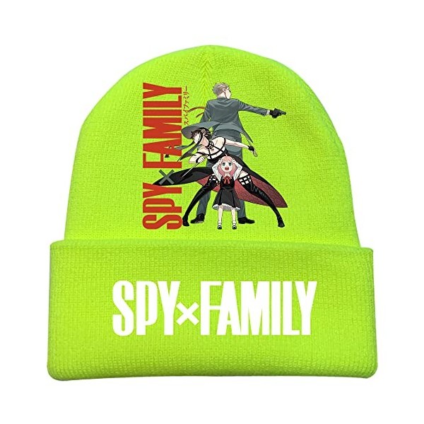 Anime Spy x Family Merch Unisex Winter Bonnets Casual Casquettes pour Hommes Femmes Imprimé Solide Chapeaux