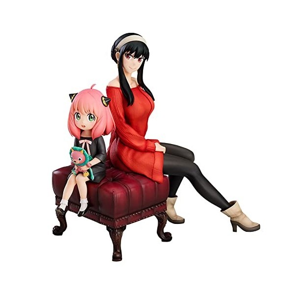 Zhongkaihua Anya Forger Figurine Yor Forger en PVC 14 cm Figurine assise Modèle Statue Collection Ornements Cadeau