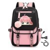 LKY STAR Spy x Family Sac à Dos Femme Fille Cartable Primaire Rucksack,Très Approprié pour Lécole, les Voyages,22L