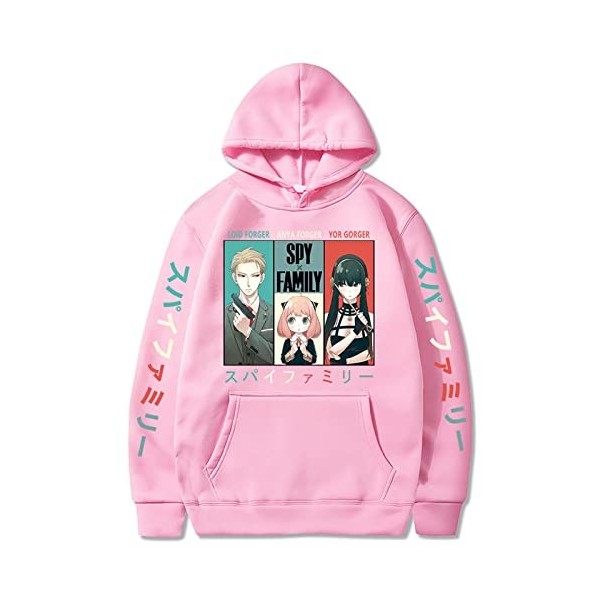 zhedu Spy X Family Sweat à Capuche Anime Manga Cosplay Impression 3D Streetwear Hommes Femmes Mode Sweats Surdimensionnés 4X