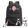 LKY STAR Anime Spy x Family Cartable pour Enfants,Fille Primaire Sac à Dos,22L,Unisexe Oxford Étanche Avec USB College Pack