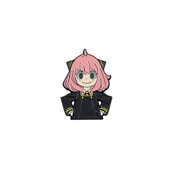 XSLGOGO Anime Spy X Family Anya Forger Broches Pin Spy X Family Anya Mignon Broches Anya Yor Loid Kawaii Forger Famille Badge