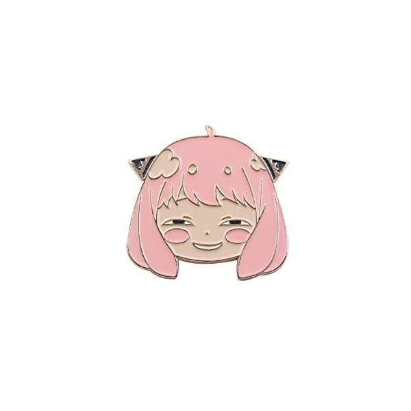 XSLGOGO Anime Spy X Family Anya Forger Broches Pin Spy X Family Anya Mignon Broches Anya Yor Loid Kawaii Forger Famille Badge