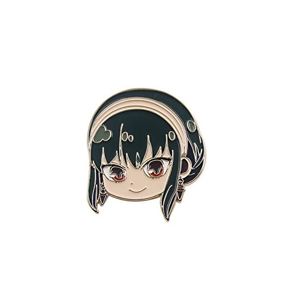XSLGOGO Anime Spy X Family Anya Forger Broches Pin Spy X Family Anya Mignon Broches Anya Yor Loid Kawaii Forger Famille Badge