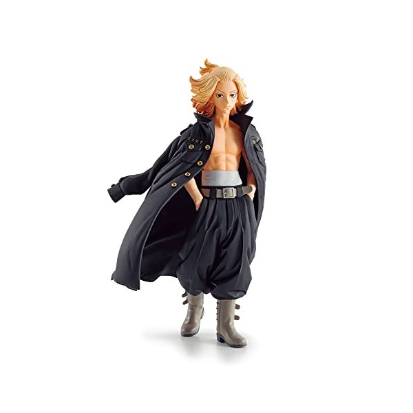 Banpresto Tokyo Revengers Manjiro Sano Bravegraph Figurine, 16 cm Hauteur, Multicolore