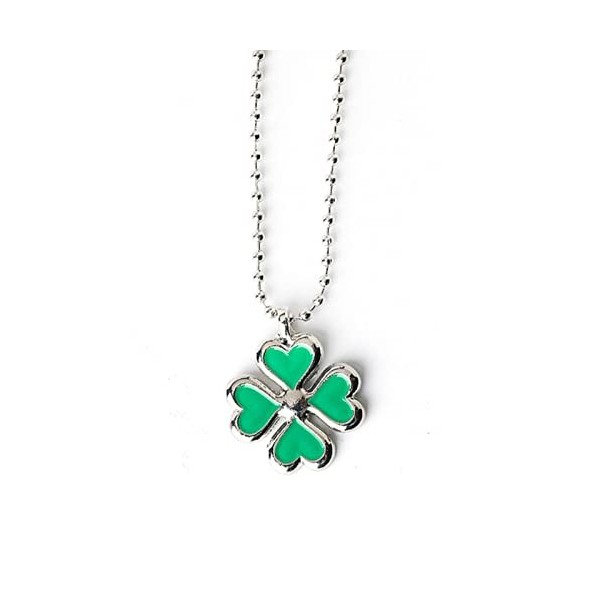 Star.W Anime Tokyo Revengers Hinata Tachibana Collier trèfle à Quatre Feuilles Pendentif Collier pour Femmes Filles Tour de C