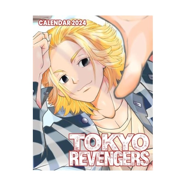 Calendar 2024: Great Gift For Tokyo Revengers, Beloved Fan and Collectors, Jan 2024 to Mar 2025, 17 x 11 Opened, Kalendar, Ca