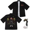 Veste du Tokyo Revengers Cosplay Manteau Ryuguji Ken Kimono Japonais Halloween Carnaval Unisexe avec Figurine
