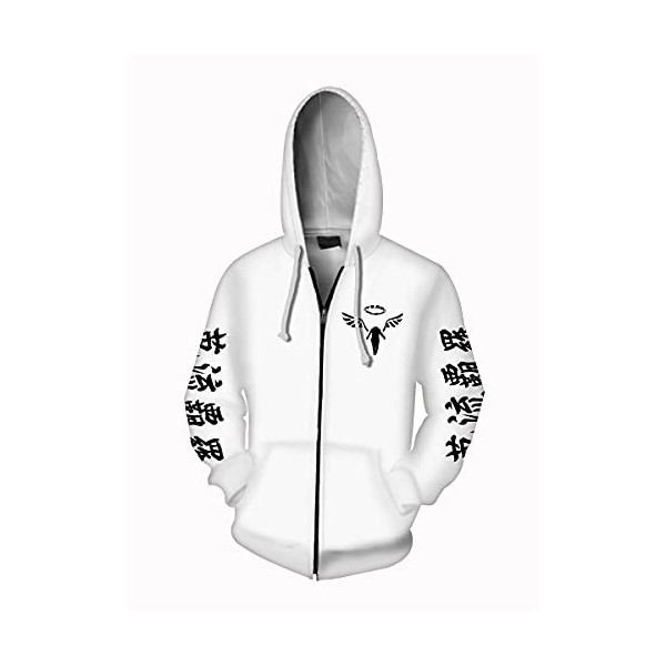 Piccodos Unisexe Homme Femme Hoody Hoodie Impression 3D Anime Sweat à Capuche Tokyo Revengers Valhalla Baruhara Hanemiya Kazu