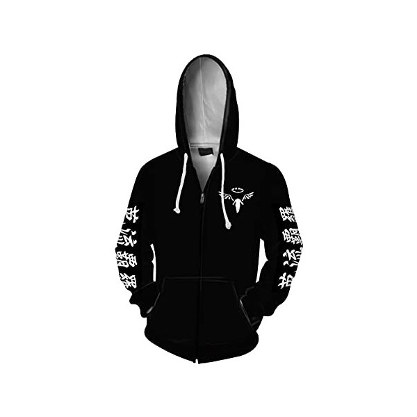 Piccodos Unisexe Homme Femme Hoody Hoodie Impression 3D Anime Sweat à Capuche Tokyo Revengers Valhalla Baruhara Hanemiya Kazu