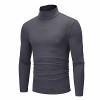 JJPAR Tee Shirt Homme Sport Manches Longues Marque Col Roulé Pas Cher Chemise Sweatshirt Hommes Respirant Slim Chaud Décontra