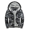 uxxnjfg Veste Polaire Homme Capuche Sweat Zippé Homme Militaire Chaud Épais Pulls Gilets Et Sweats Homme Col Montant Cardigan