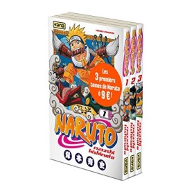 Pack tome 1 + tome 2 + tome 3 de Naruto