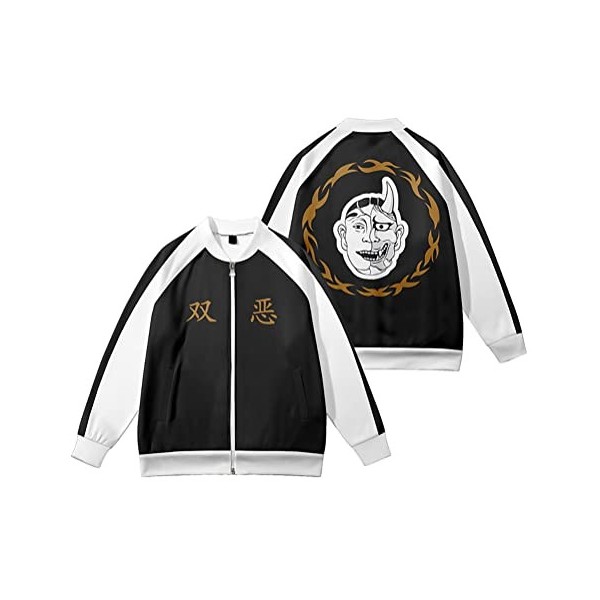 Piccodos Homme Femme Anime imprimé 3D unisexe Sweatshirt Baseball Jersey Baseball jacket Tokyo Revengers Souta Kawata Angry D
