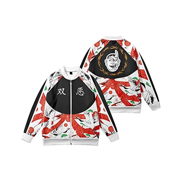 Piccodos Homme Femme Anime imprimé 3D unisexe Sweatshirt Baseball Jersey Baseball jacket Tokyo Revengers Souta Kawata Angry D