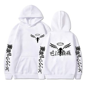 Gambar V-alhalla Tokyo Revengers Sweats à Capuche Graphique Anime pour Hommes et Femmes Vêtements de Sport de survêtement Cos