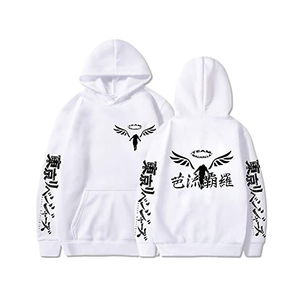Gambar V-alhalla Tokyo Revengers Sweats à Capuche Graphique Anime pour Hommes et Femmes Vêtements de Sport de survêtement Cos
