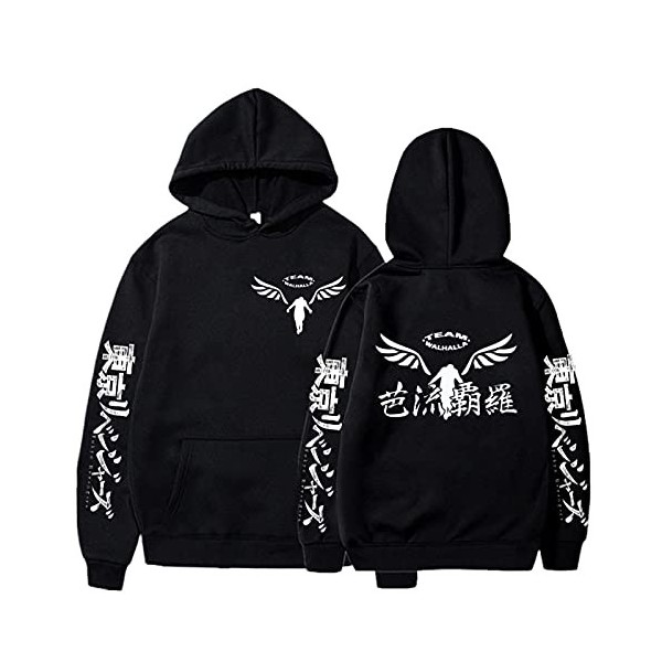 Gambar V-alhalla Tokyo Revengers Sweats à Capuche Graphique Anime pour Hommes et Femmes Vêtements de Sport de survêtement Cos