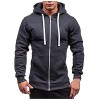 JJPAR Veste Homme Sweat à Capuche Hiver Chaud Épais Gilets Slim Décontractée Sweats Multi-Poche Manche Longue Zippé&nbsp; Cordon d