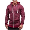 JJPAR Veste Homme Sweat à Capuche Hiver Chaud Épais Gilets Slim Décontractée Sweats Multi-Poche Manche Longue Zippé&nbsp; Cordon d