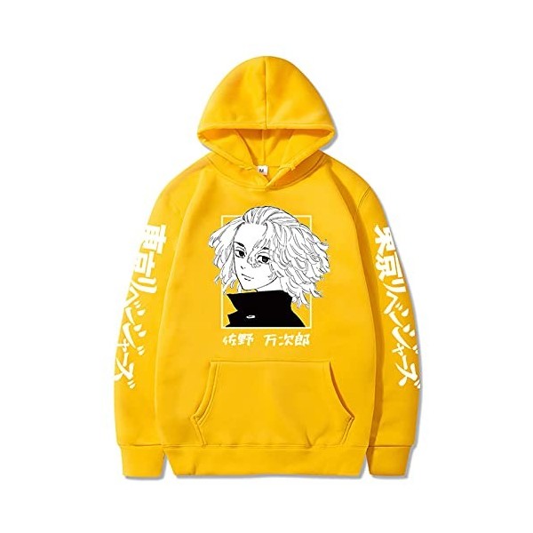 East-hai-buy Anime Japonais Pull Hauts drôle Manjiro Sa-no Sweats à Capuche to-kyo Reven-gers Sweatshirts Streetwear pour Fem