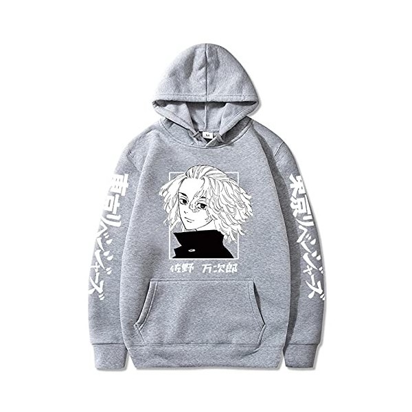 East-hai-buy Anime Japonais Pull Hauts drôle Manjiro Sa-no Sweats à Capuche to-kyo Reven-gers Sweatshirts Streetwear pour Fem