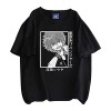 jiminhope Tokyo Revengers t-Shirt Unisexe été décontracté Confortable Coton t-Shirt Anime drôle imprimé Hauts Noirs