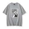 jiminhope Tokyo Revengers t-Shirt Unisexe été décontracté Confortable Coton t-Shirt Anime drôle imprimé Hauts Noirs